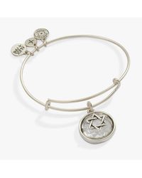 ALEX AND ANI - Star Of David Crystal Charm Bangle Bracelet - Lyst