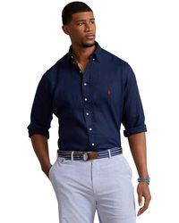 Polo Ralph Lauren - Big & Tall Lightweight Linen Shirt - Lyst