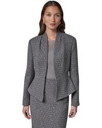 Donna Karan - Peplum Sequin Cropped Blazer - Lyst