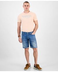 Guess - Sonny Slim-fit Stretch 12" Denim Shorts - Lyst