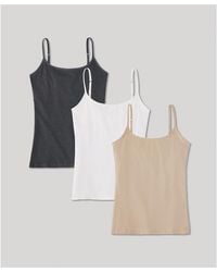 Pact - Organic Cotton Everyday Shelf Bra Camisole 3-pack - Lyst