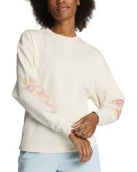 PUMA - Watercolor Floral Graphic Crewneck Sweatshirt - Lyst