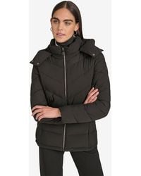 Calvin Klein - Short Zip Front Puffer Jacket - Lyst