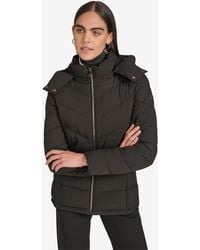 Calvin Klein - Short Zip Front Puffer Jacket - Lyst
