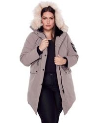 Alpine North - Plus Size Laurentian Long Parka Winter With Faux Fur Hood - Lyst