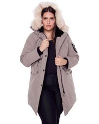 Alpine North - Plus Size Laurentian Long Parka Winter With Faux Fur Hood - Lyst