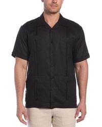 Cubavera - 100% Linen Short Sleeve 4 Pocket Guayabera Shirt - Lyst