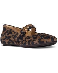Fitflop - Delicato Leopard Suede Mary Jane Flats - Lyst