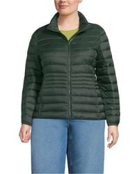 Lands' End - Plus Size Wanderweight Packable Down Jacket - Lyst