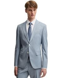 BOSS - Boss By Stretch Chiffon Slim-fit Blazer - Lyst