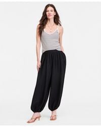 On 34th - High Rise Pull On Gauze Balloon Pants - Lyst