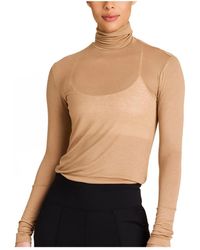 Alala - Regular Size Washable Cashmere Turtleneck Long Sleeve T-shirt - Lyst