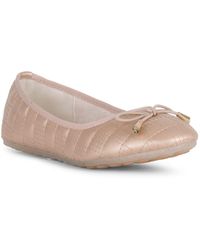 Danskin Adore Ballet Flat With Quilted Upper - Pink