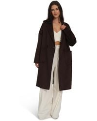Belle & Bloom - Publisher Double-breasted Wool Blend Coat - Lyst