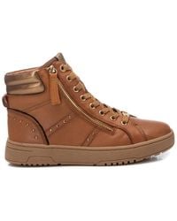 Xti - Carmela Collection Leather Sneaker Booties By - Lyst