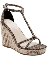 Marc Fisher NEW Women's Brown Strappy High Wedge Sandals Price 29.99$  #65 