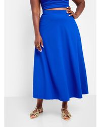 Rebdolls - Plus Size Cotton A Line Midi Skirt - Lyst