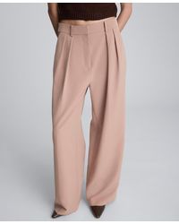 Kenneth Cole - High-rise Pleat Detail Pants - Lyst