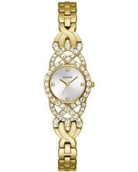 Guess - Analog Gold-tone Steel Watch 23mm - Lyst
