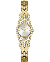 Guess - Analog Gold-tone Steel Watch 23mm - Lyst