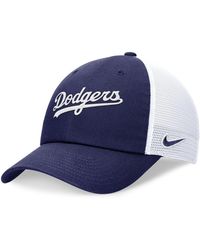 Nike - Los Angeles Dodgers Evergreen Wordmark Trucker Adjustable Hat - Lyst