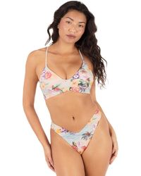 Hurley - Scenic Sunset V-front Skimpy Swim Bottoms - Lyst