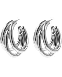 Hollywood Sensation - Serenity Triple Hoops Trio huggie Hoop Earrings - Lyst