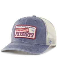 '47 - Navy New England Patriots Canteen Relaxed Trucker Adjustable Hat - Lyst