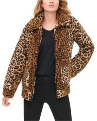 levi's leopard print denim jacket