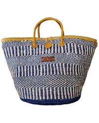 Sawa Sawa - Ripples Of Nourishment Handmade Sisal Straw Basket Tote Bag - Lyst