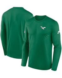 Nike - Philadelphia Eagles Legend Small Logo Performance Long Sleeve T-shirt - Lyst