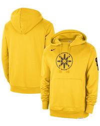 Nike - Distressed En State Warriors 2023/24 City Edition Courtside Standard Issue Pullover Hoodie - Lyst