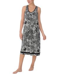 Ellen Tracy - Printed Sleeveless Nightgown - Lyst