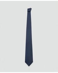 Mango - Silk Blend Striped Tie - Lyst