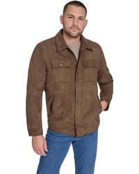Dockers - Microsuede Shirt Jacket - Lyst