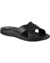 Totes - Molded Cross Slide Sandals - Lyst