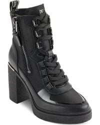 DKNY - Toia Platform Combat Boot With Block Heel Fashion - Lyst