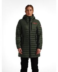 Jacket - Satell1te Longline Hooded Jacket - Lyst