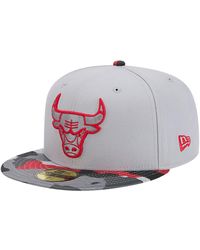 KTZ - Chicago Bulls Active Color Camo Visor 59fifty Fitted Hat - Lyst