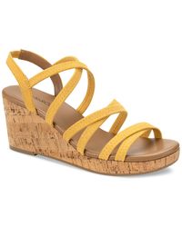 Style & Co. - Arloo Strappy Elastic Wedge Sandals - Lyst