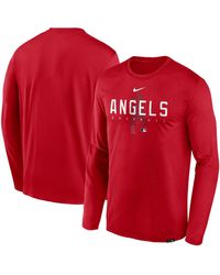 Nike - Red Philadelphia Phillies Authentic Collection Team Logo Legend Performance Long Sleeve T-shirt - Lyst