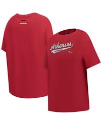 Pro Standard - Arkansas Razorbacks Script Tail Oversized Boyfriend T-shirt - Lyst