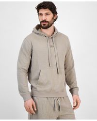 Guess - Regular-fit Textured Botanical Jacquard Hoodie - Lyst
