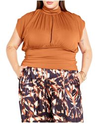 City Chic - Plus Size Kay Sleeveless Top - Lyst