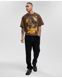 Mode Of One - Relaxed-fit Straight-leg Pull-on Corduroy Pants - Lyst