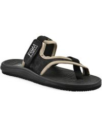 White Mountain - Basket Round Toe Flat Sandals - Lyst