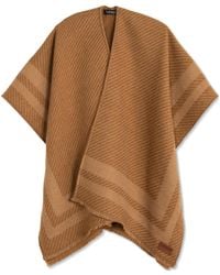 Ralph Lauren - Woven Twill-border Ruana - Lyst