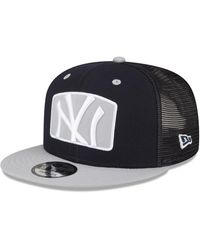 KTZ - New York Yankees Logo Zoom Trucker 9fifty Snapback Hat - Lyst