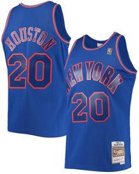 Mitchell & Ness - Allan Houston New York Knicks 1996-97 Throwback Dark Swingman Jersey - Lyst
