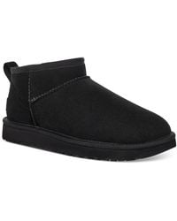 UGG - Classic Ultra Mini Suede Ankle Bootie Slippers - Lyst
